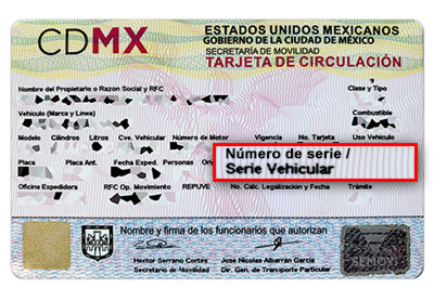 Tarjeta Circulación CDMX